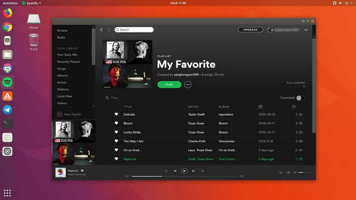 Spotify Download Music Ubuntu